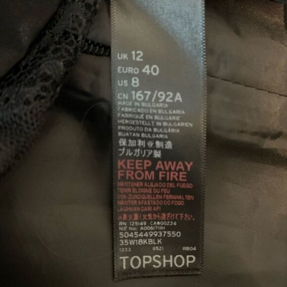 Topshop Chain Loop Lace Prom Dress - Picture 8 of 9